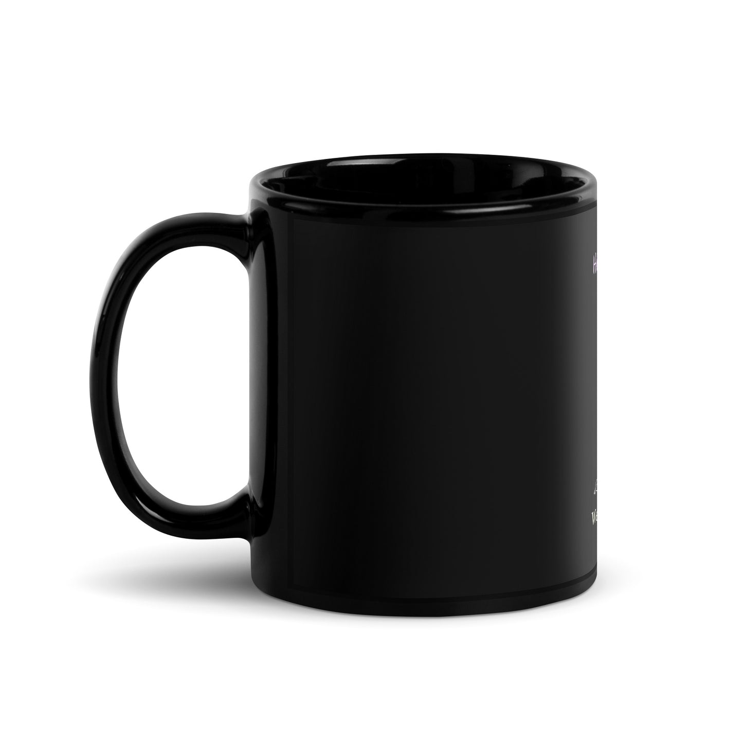 High Priestess Black Glossy Mug