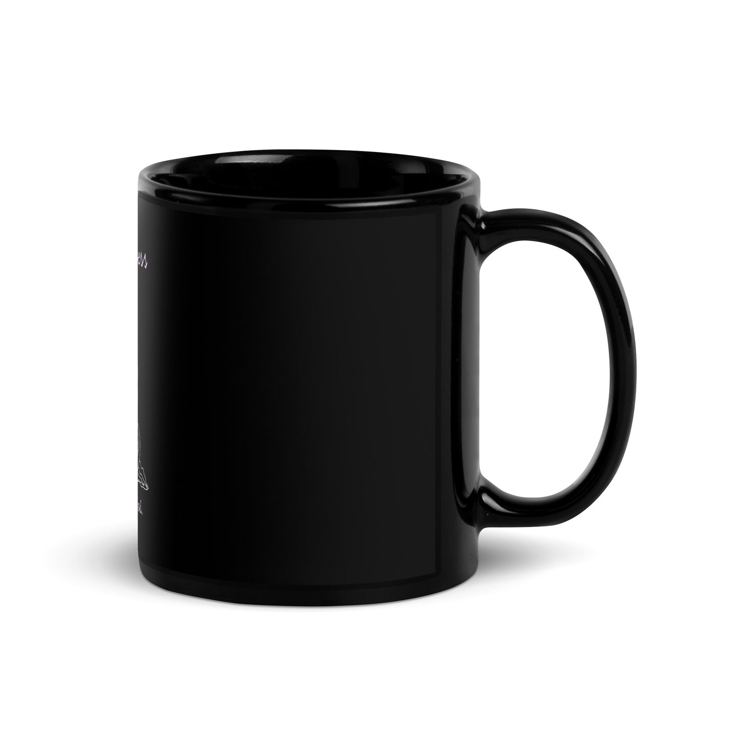 High Priestess Black Glossy Mug