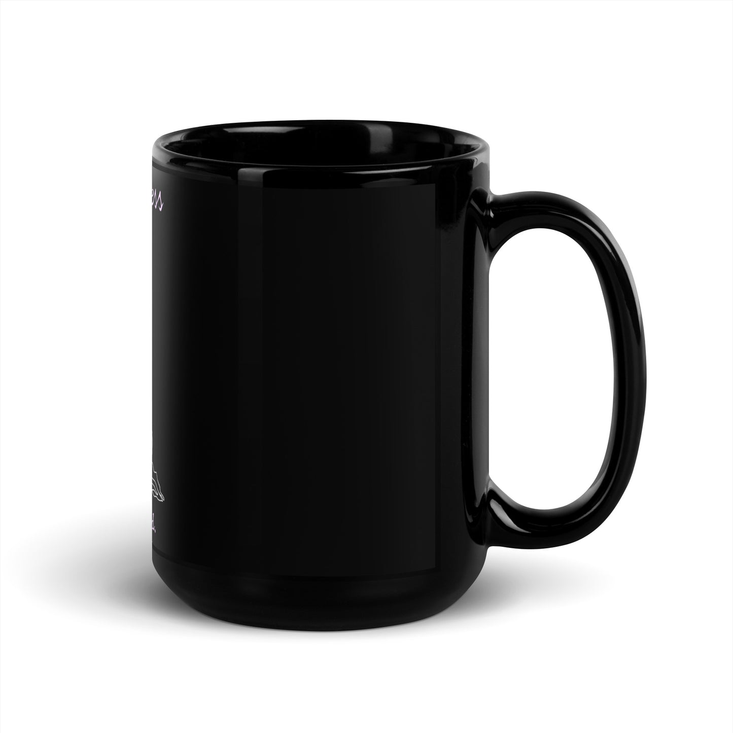 High Priestess Black Glossy Mug