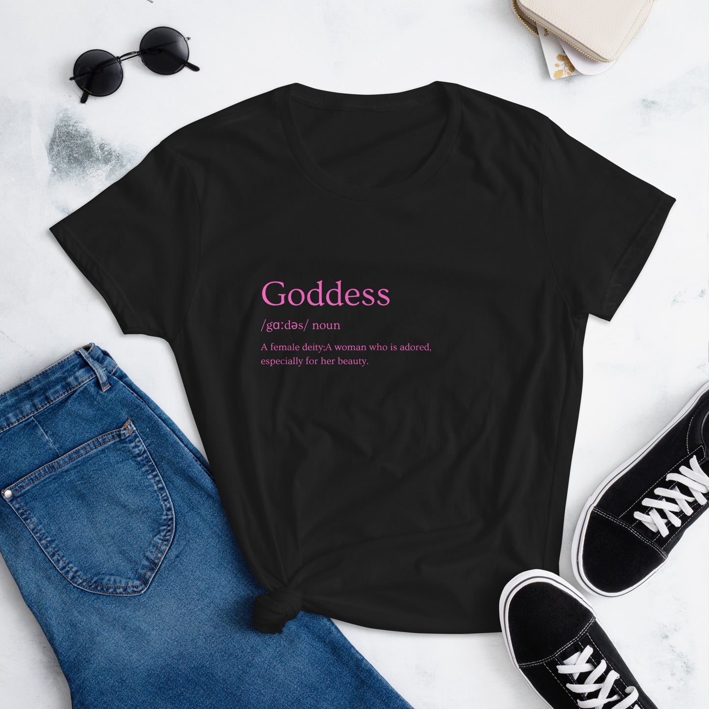 A Goddess short sleeve t-shirt