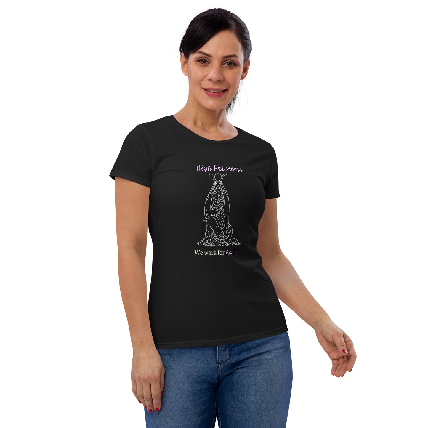 A High Priestess short sleeve t-shirt